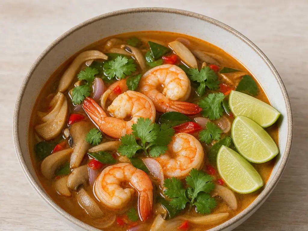Tom yum goong: pittig-zure garnalensoep