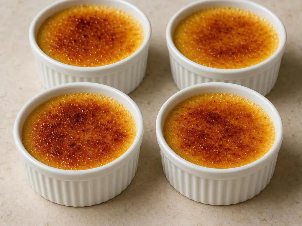 Klassieke crème brûlée met vanille