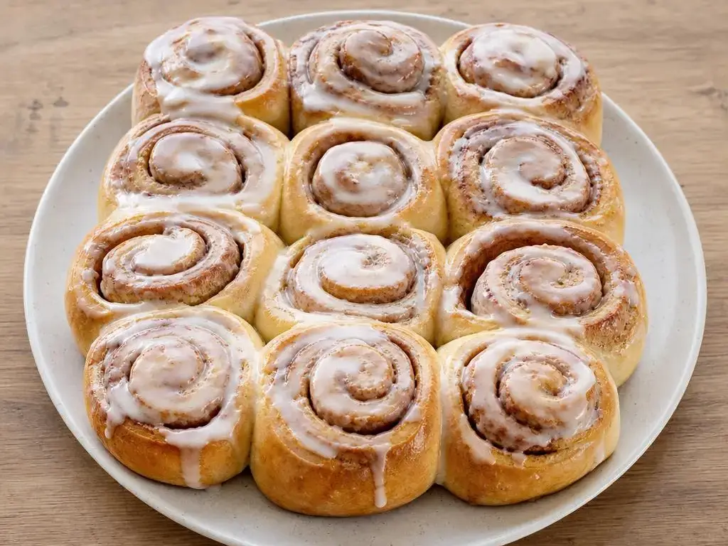 Kaneelbroodjes met glazuur