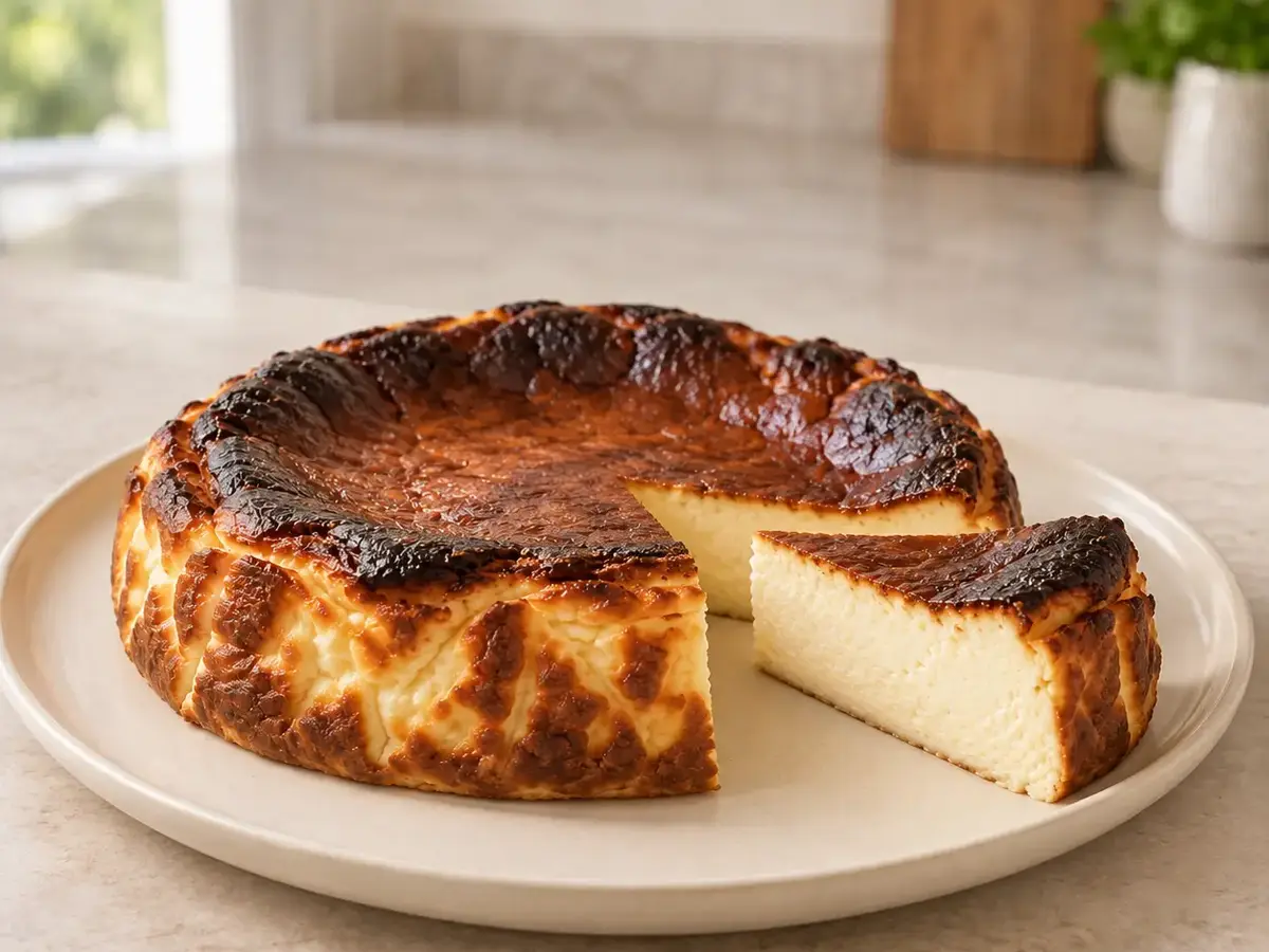 Basque Cheesecake — Creamy with a Deeply Browned Top
