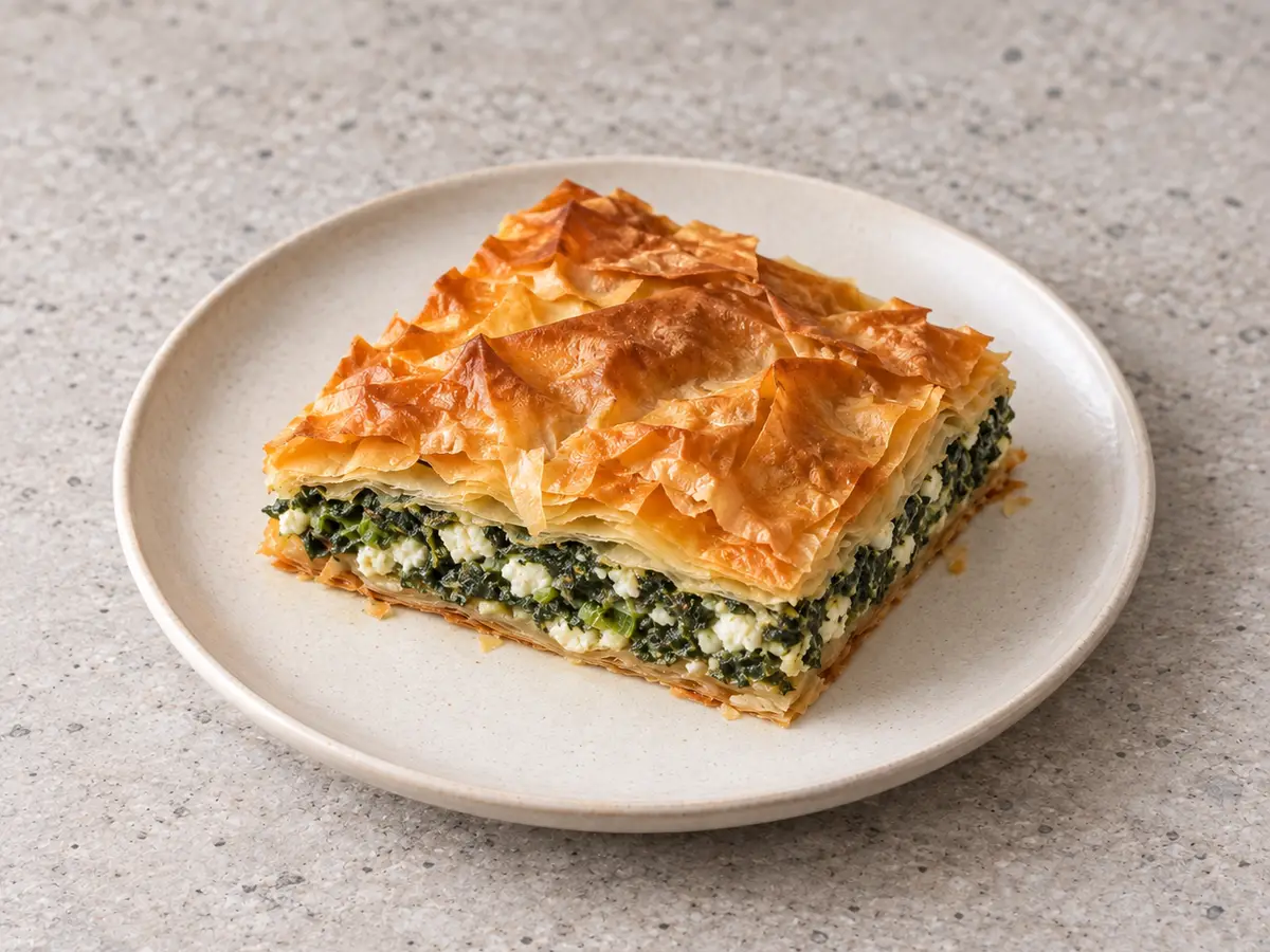 Spanakopita – Crisp Greek Spinach and Feta Pie