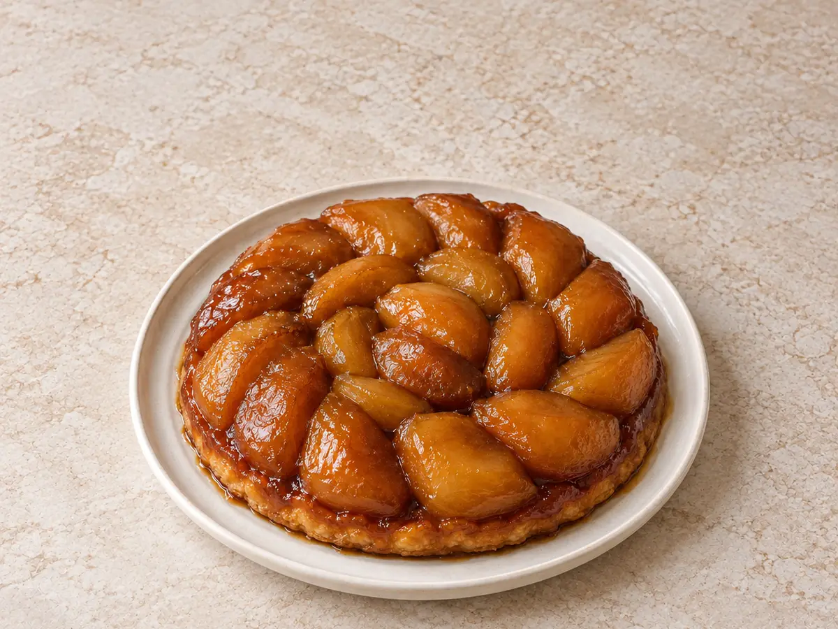 Tarte Tatin — gestürzte Tarte mit karamellisierten Äpfeln