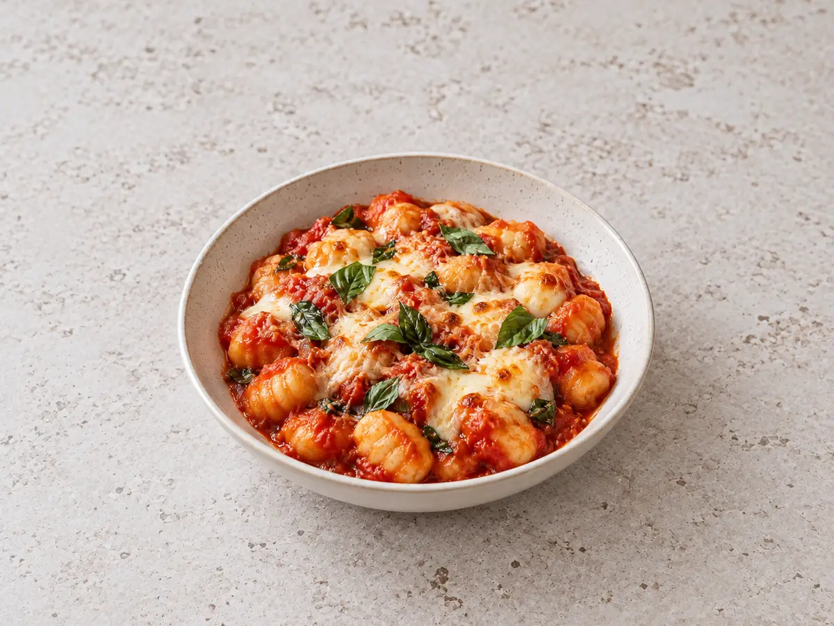 Gnocchi alla sorrentina — zapiekane kluseczki z pomidorami i mozzarellą