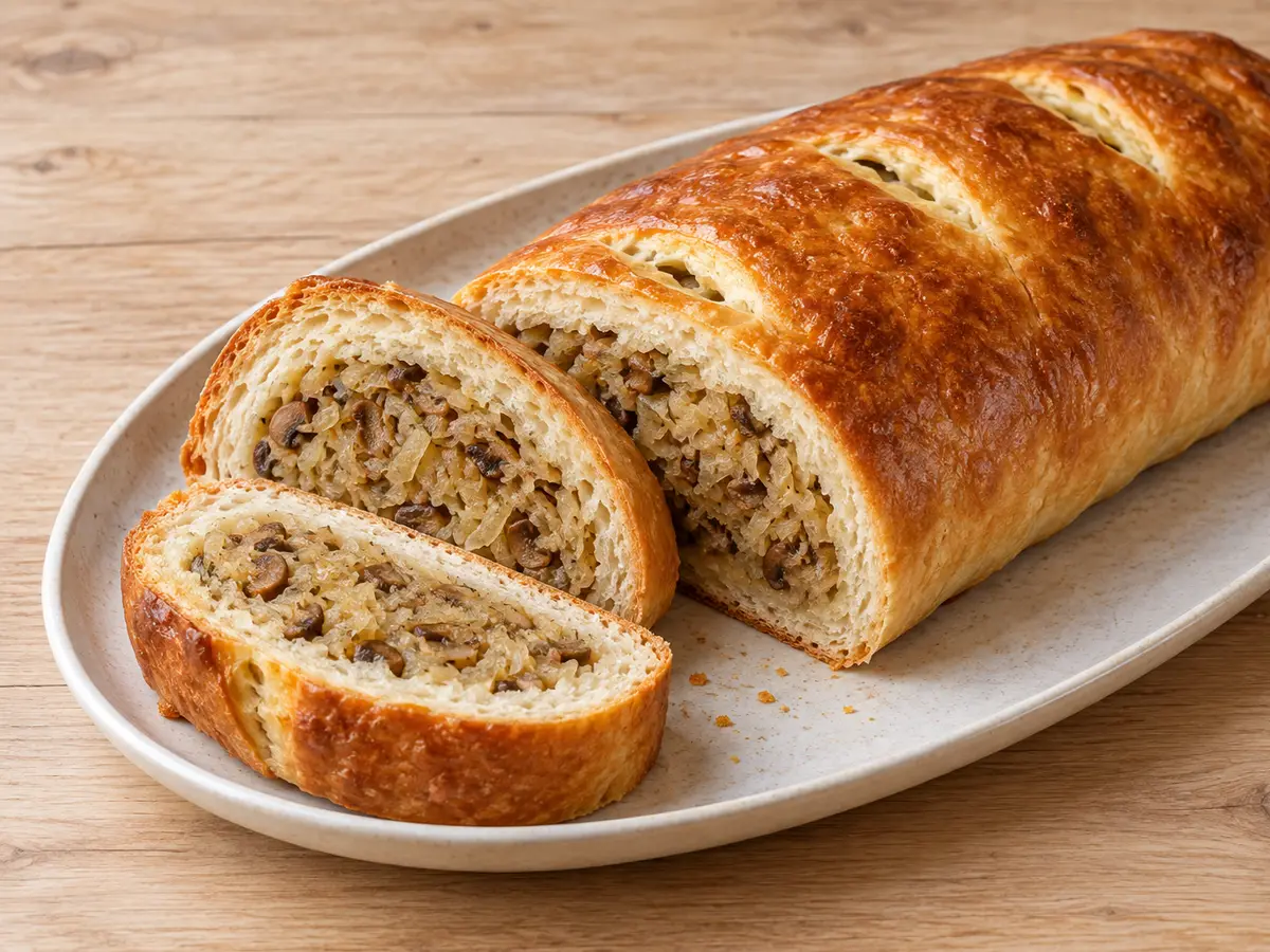 Cabbage and Mushroom Loaf