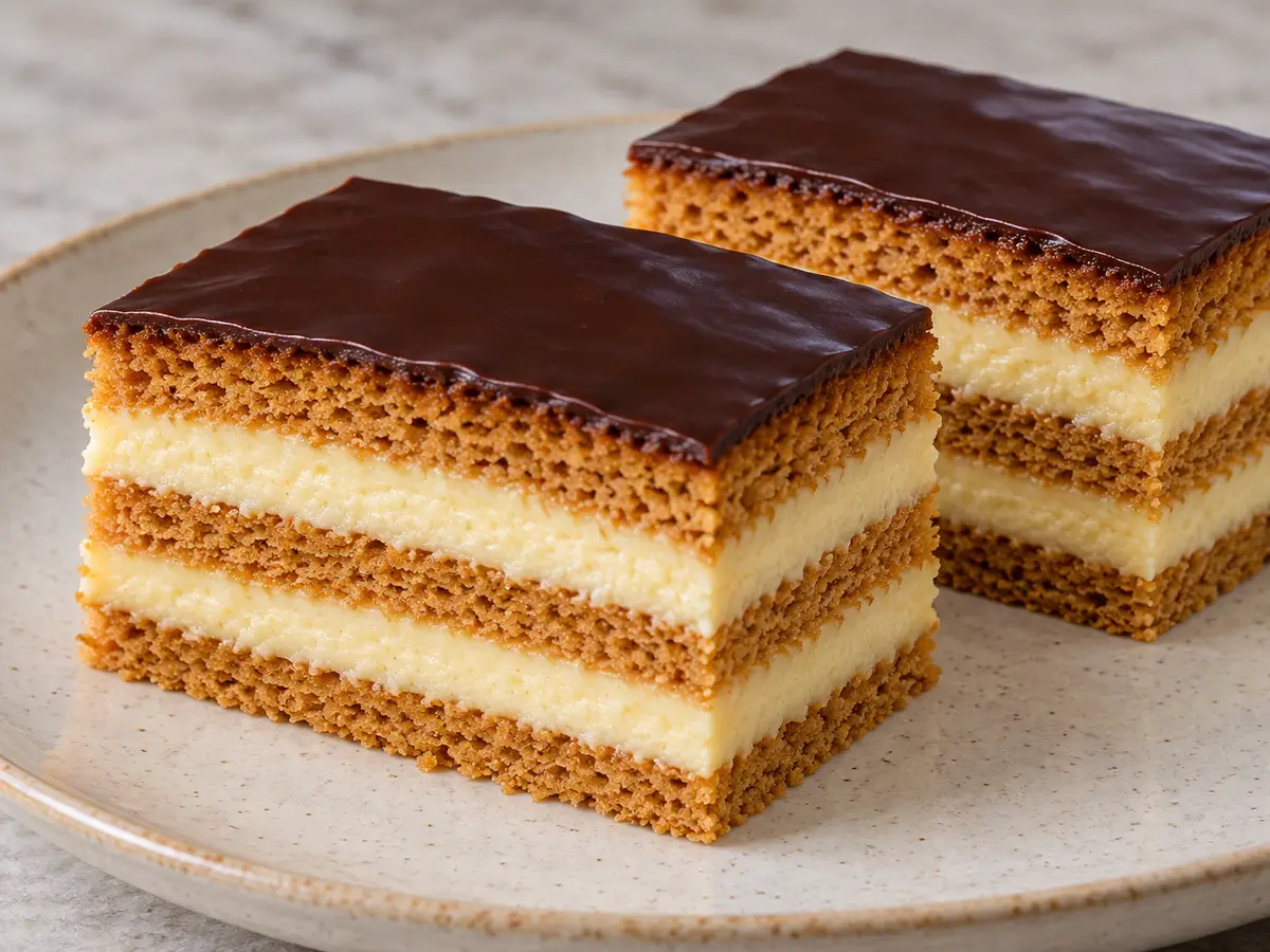Honey Layer Cake with Semolina Cream