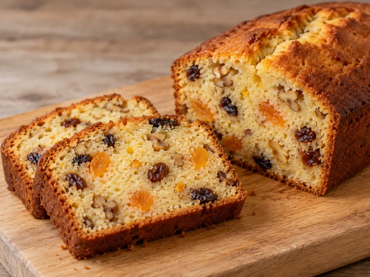 Buttery Fruit and Nut Loaf with Orange Zest