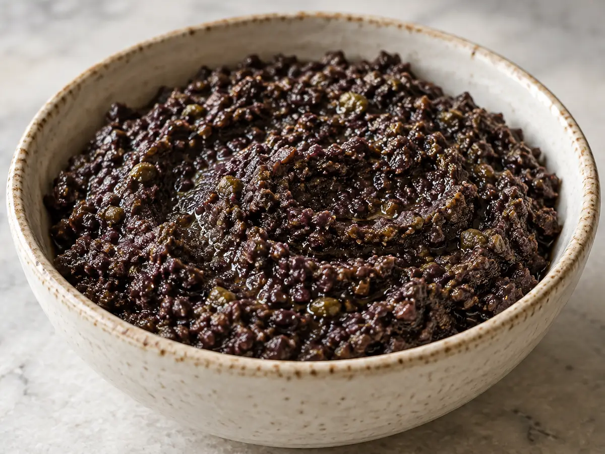 Black Olive Tapenade with Capers and Anchovies