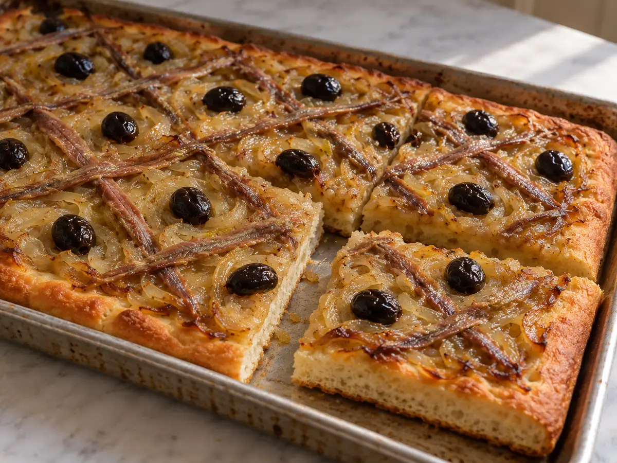 Pissaladière with Onions, Anchovies and Olives