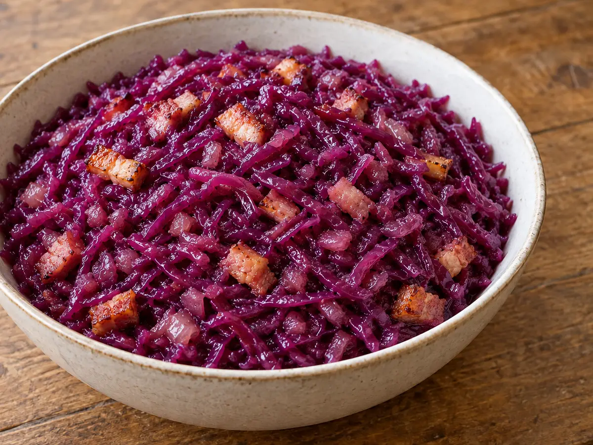 Red Cabbage with Apple