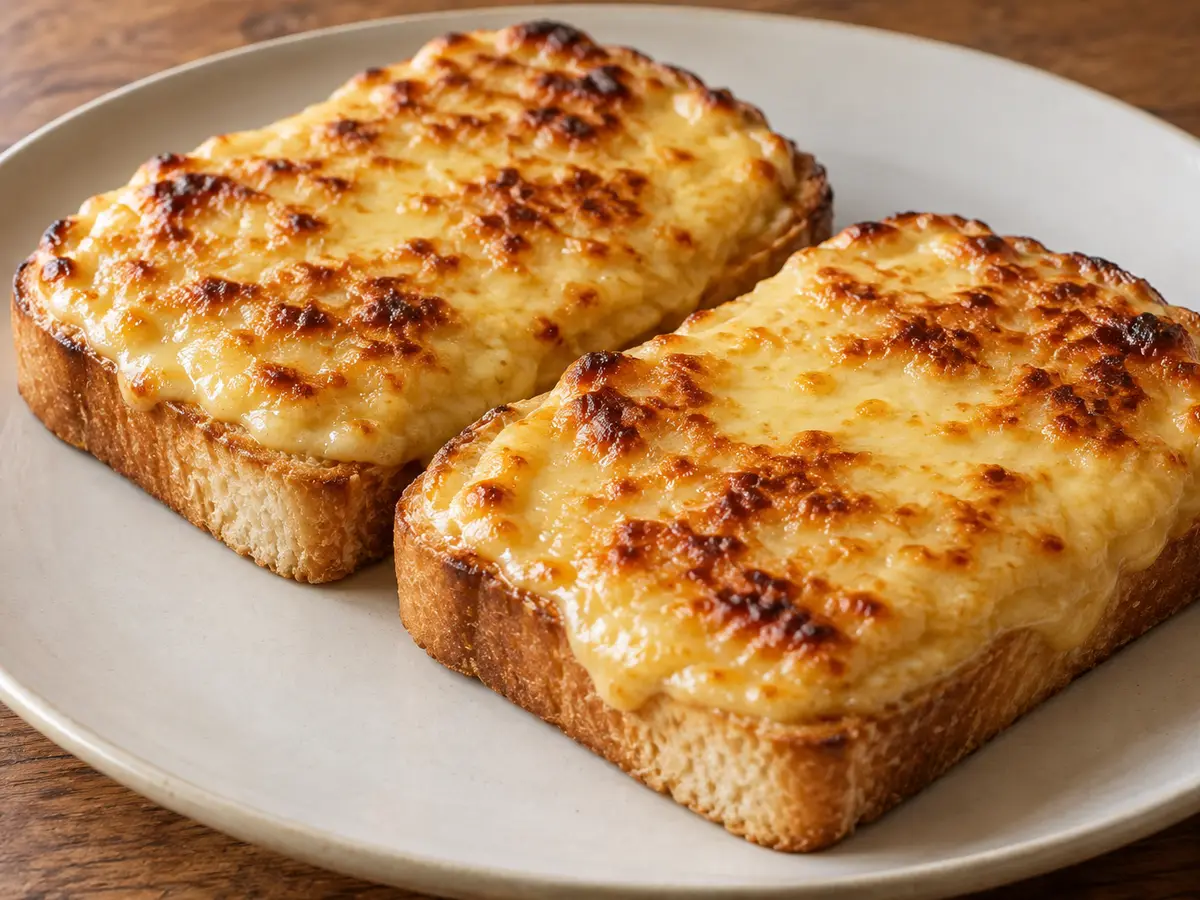 Welsh Rarebit — Toast with Cheese and Mustard Sauce