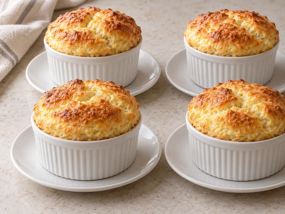 French Cheese Soufflé with Aged Cheese