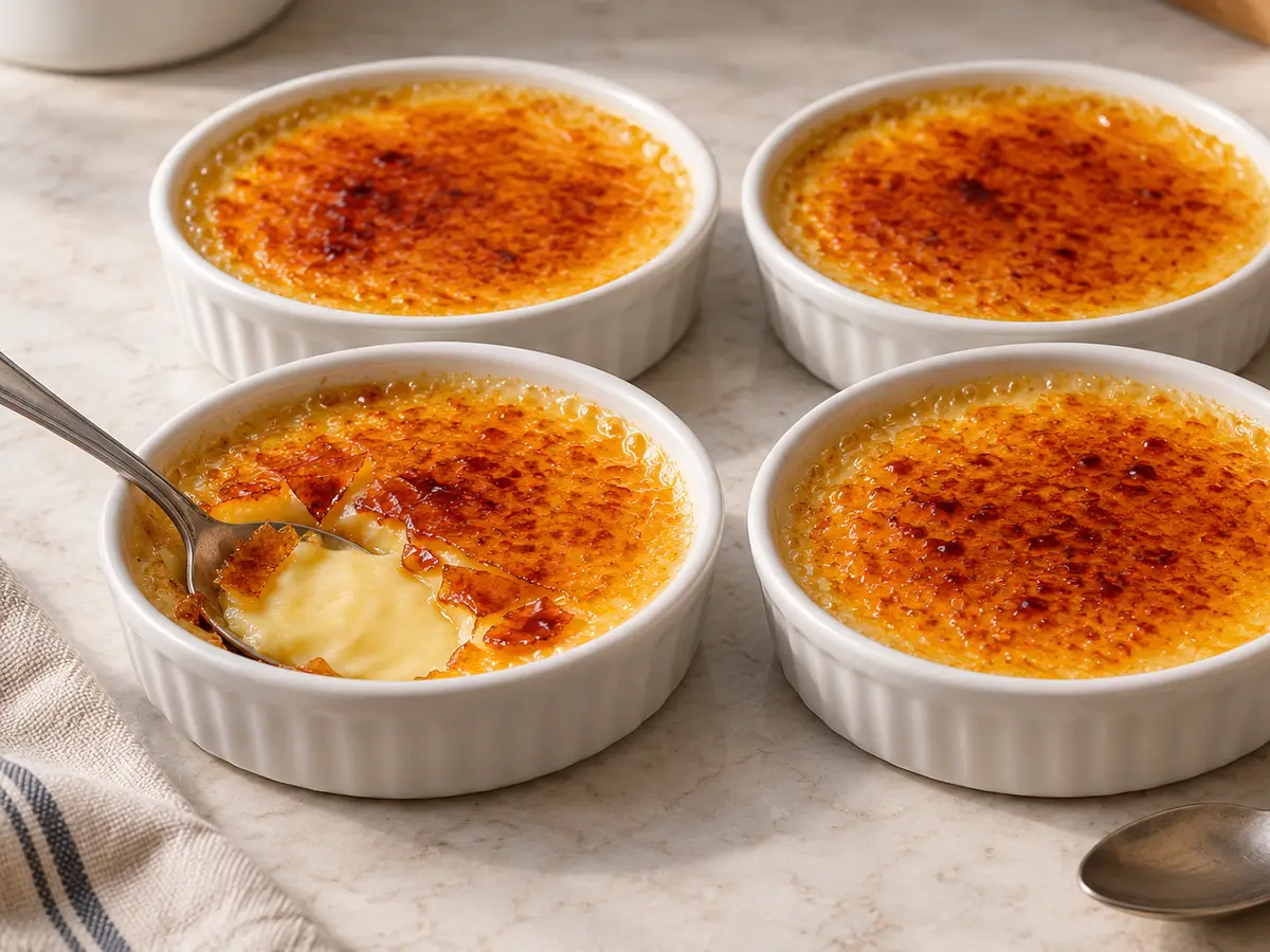 Crema Catalana with Citrus, Cinnamon and Crisp Caramel