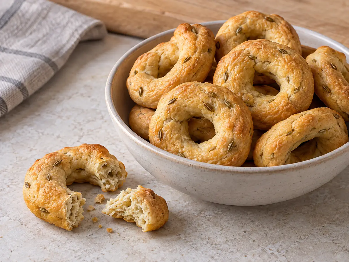 Taralli mit Olivenöl und Fenchel
