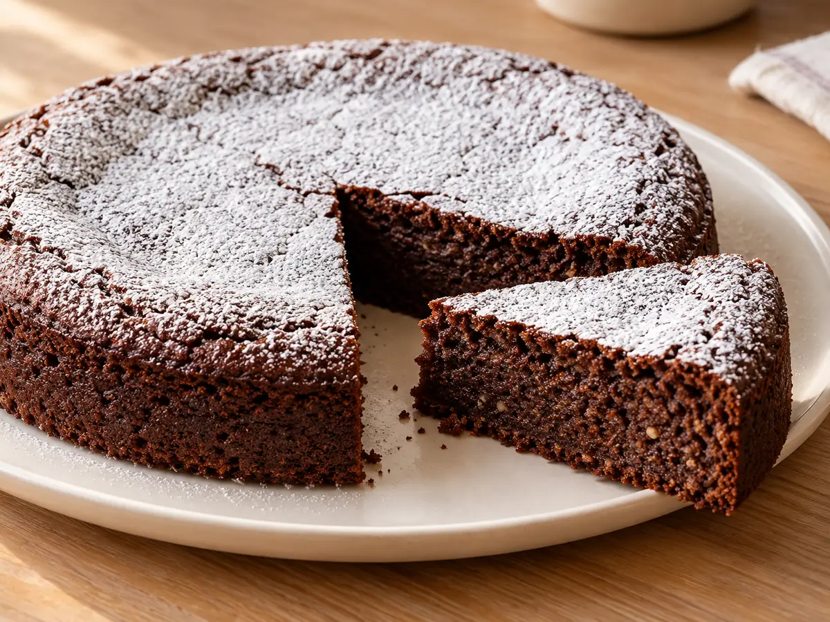 Torta caprese — Italian chocolate almond cake