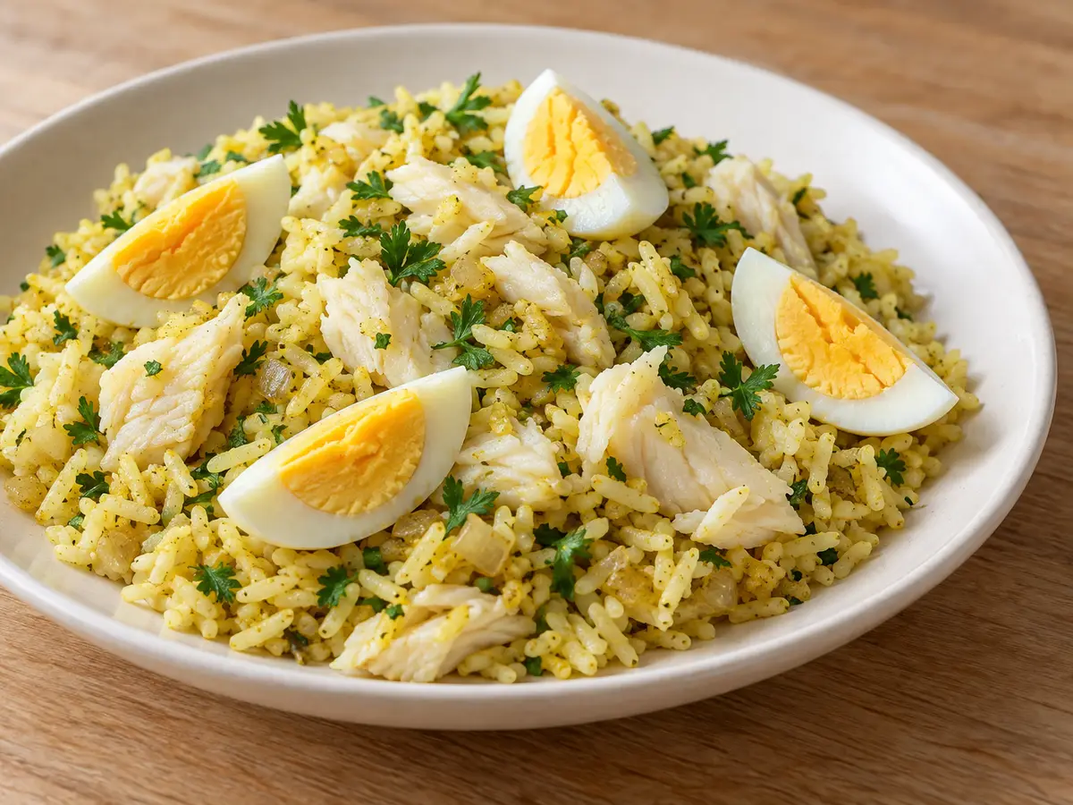 Kedgeree — rice with smoked fish and eggs