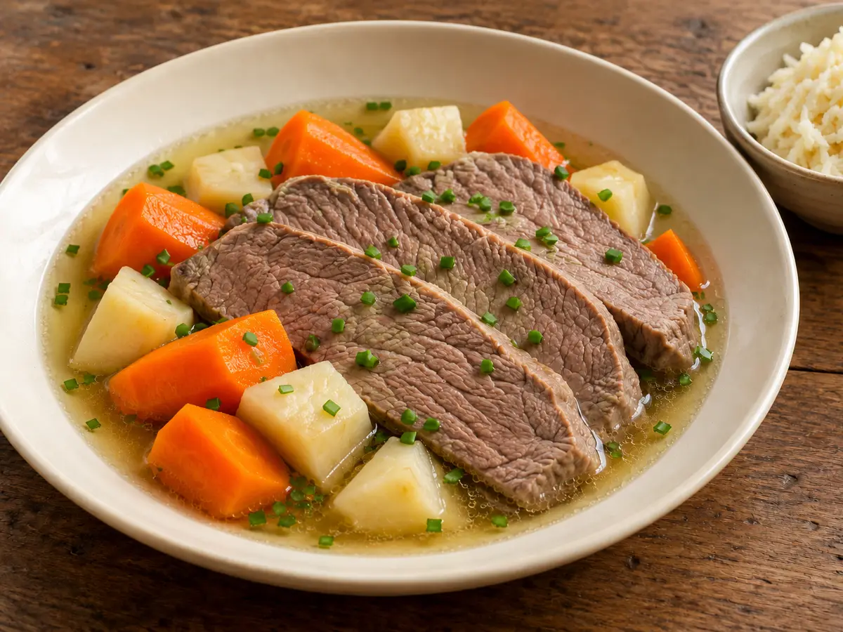 Tafelspitz — simmered beef with apple horseradish