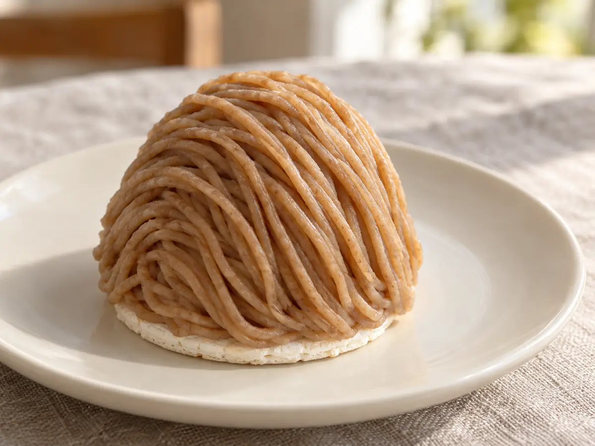 Mont Blanc — Chestnut Dessert with Meringue and Whipped Cream