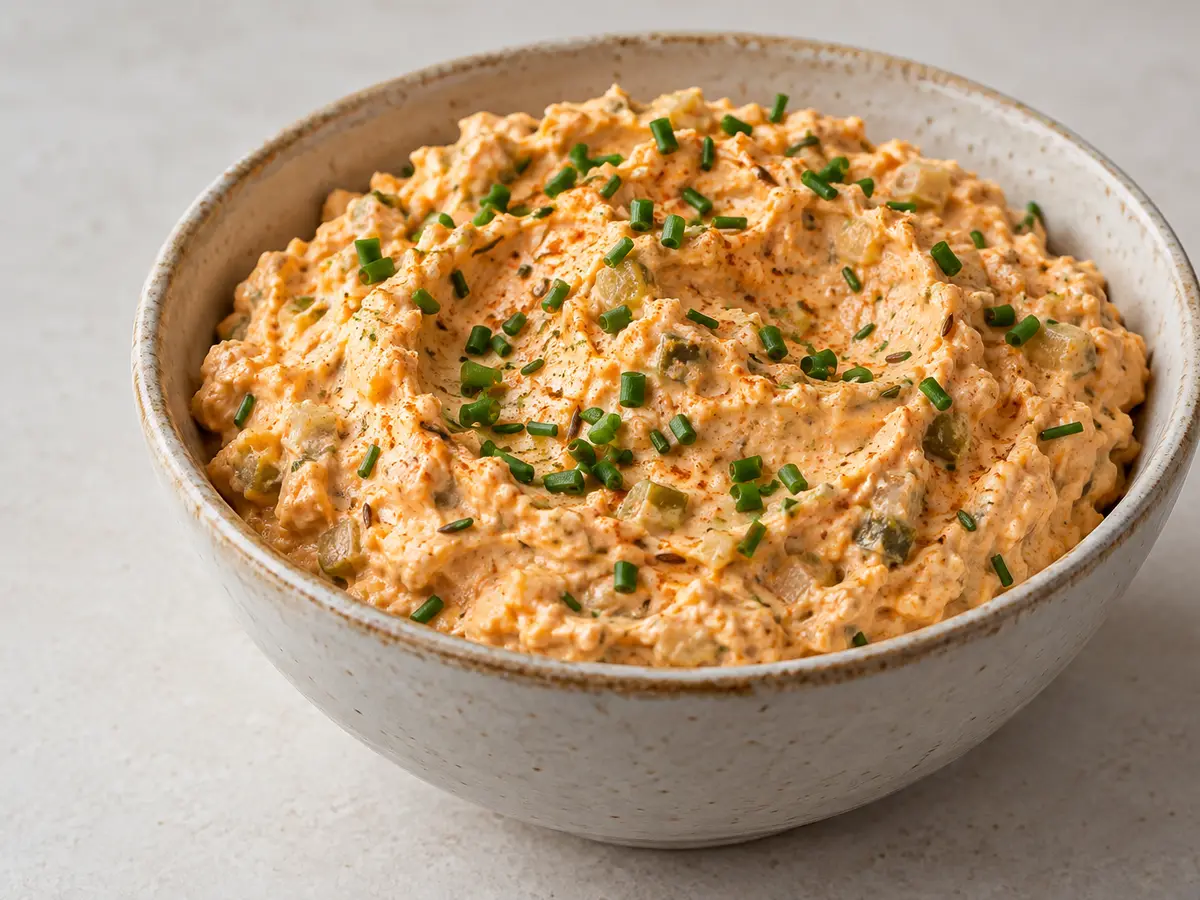 Curd Cheese Spread with Paprika and Capers