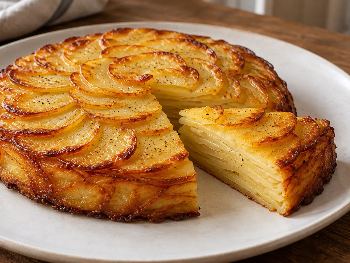 Crispy Layered Potato Cake
