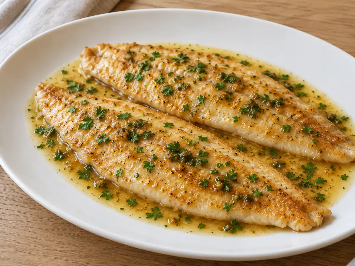 Sole meunière — sogliola con burro nocciola, limone e prezzemolo