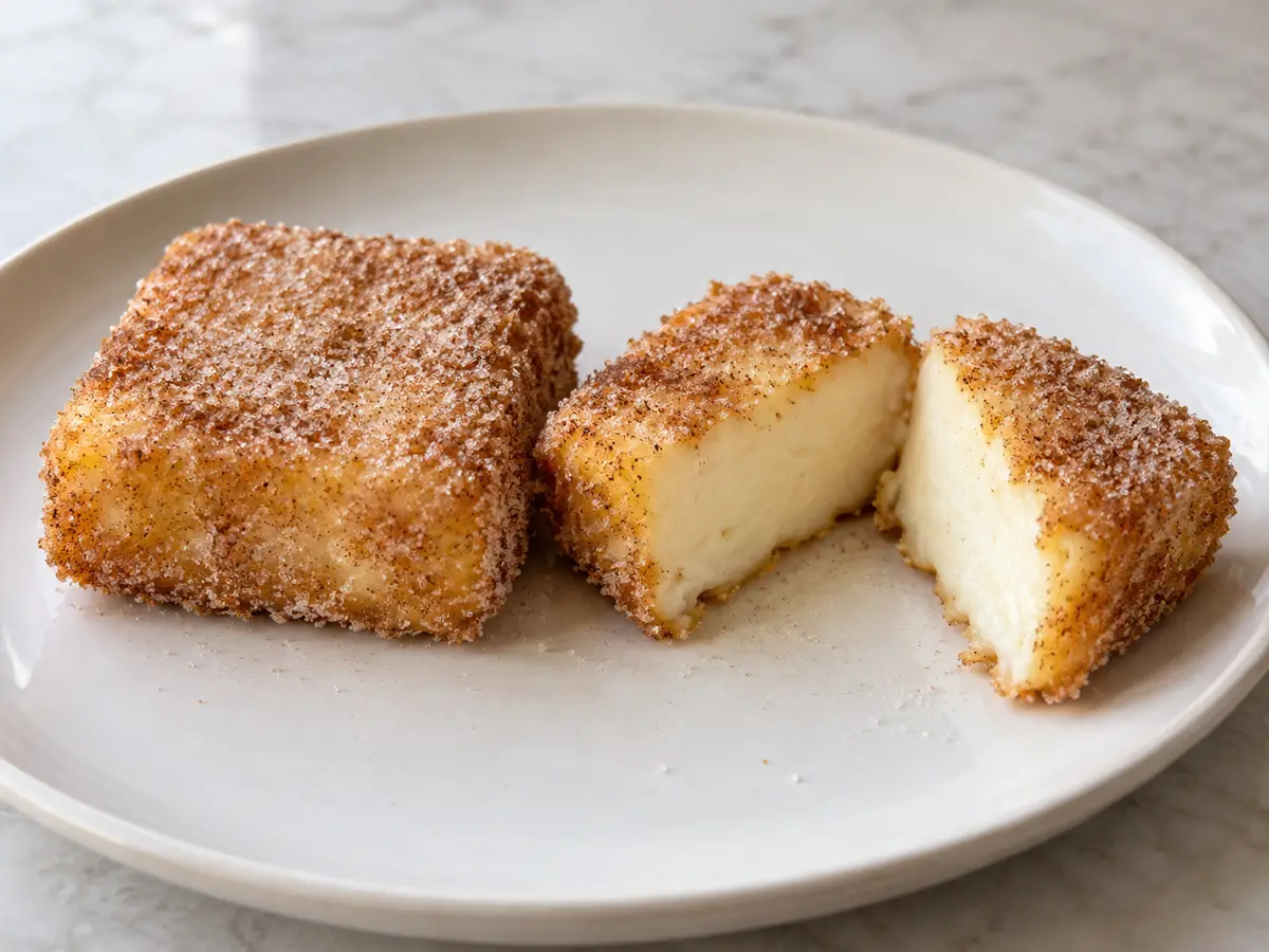 Leche frita — crema di latte fritta con zucchero e cannella