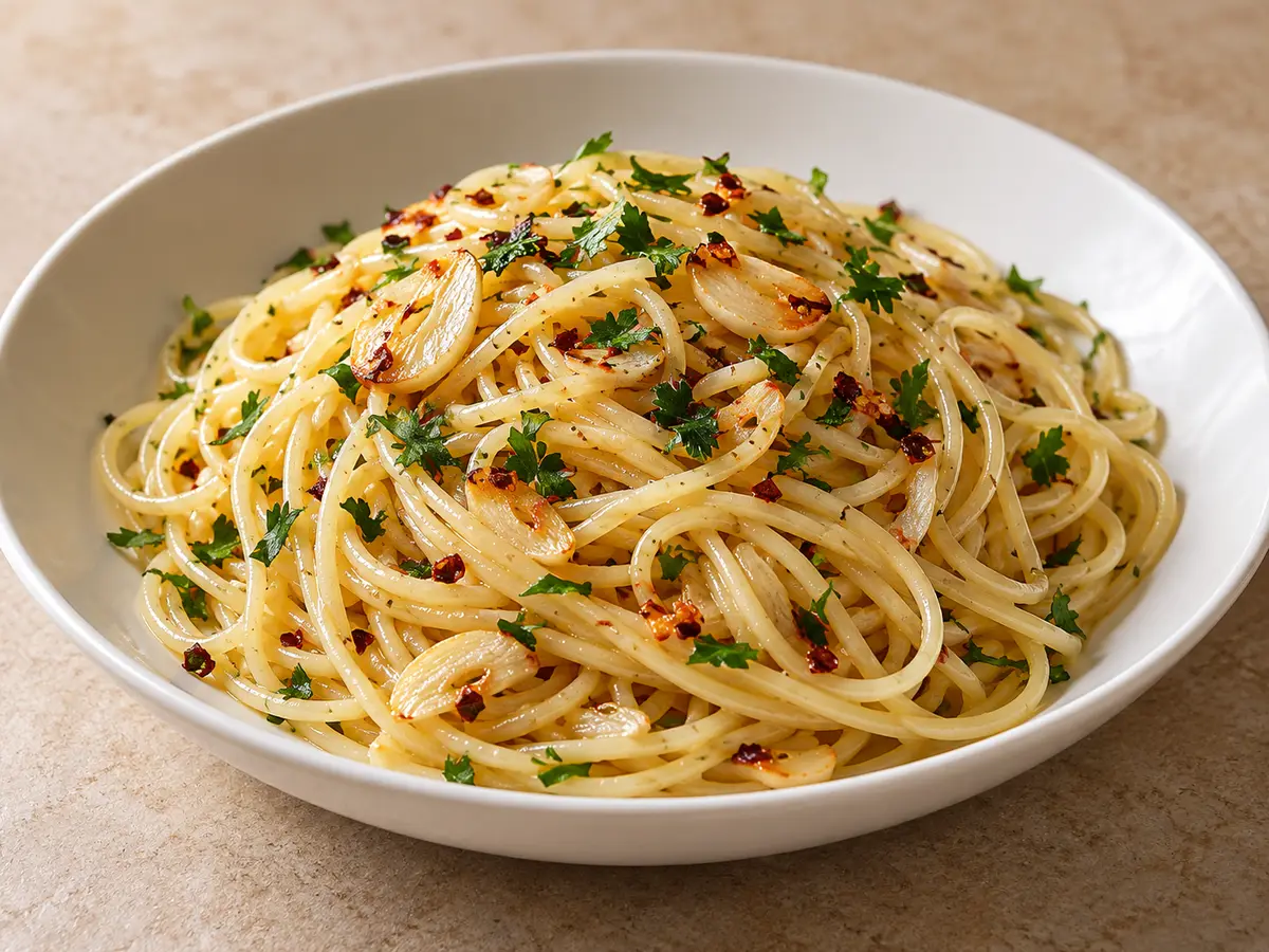 Spaghetti aglio, olio e peperoncino