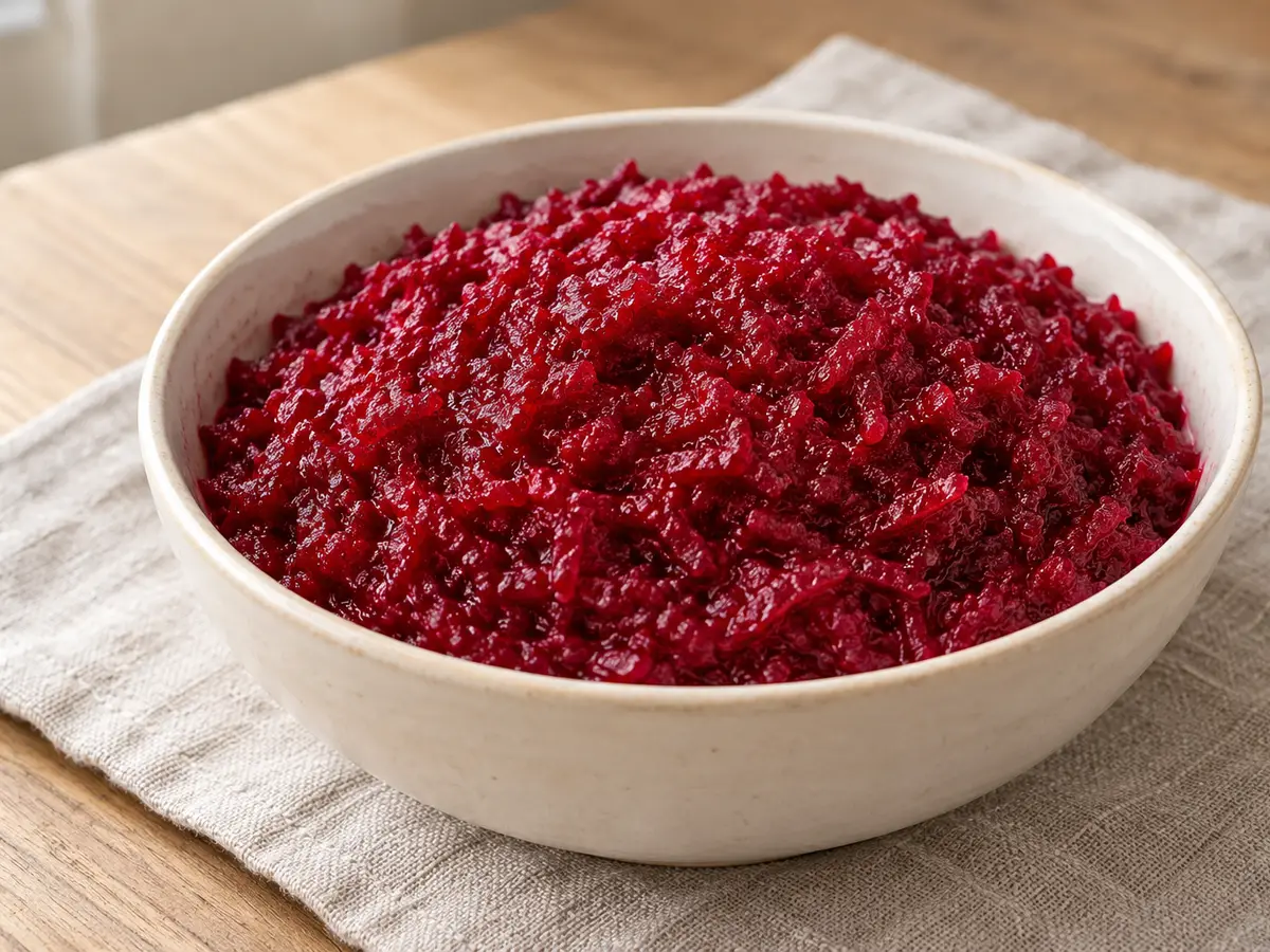 Ćwikła casera con rábano picante