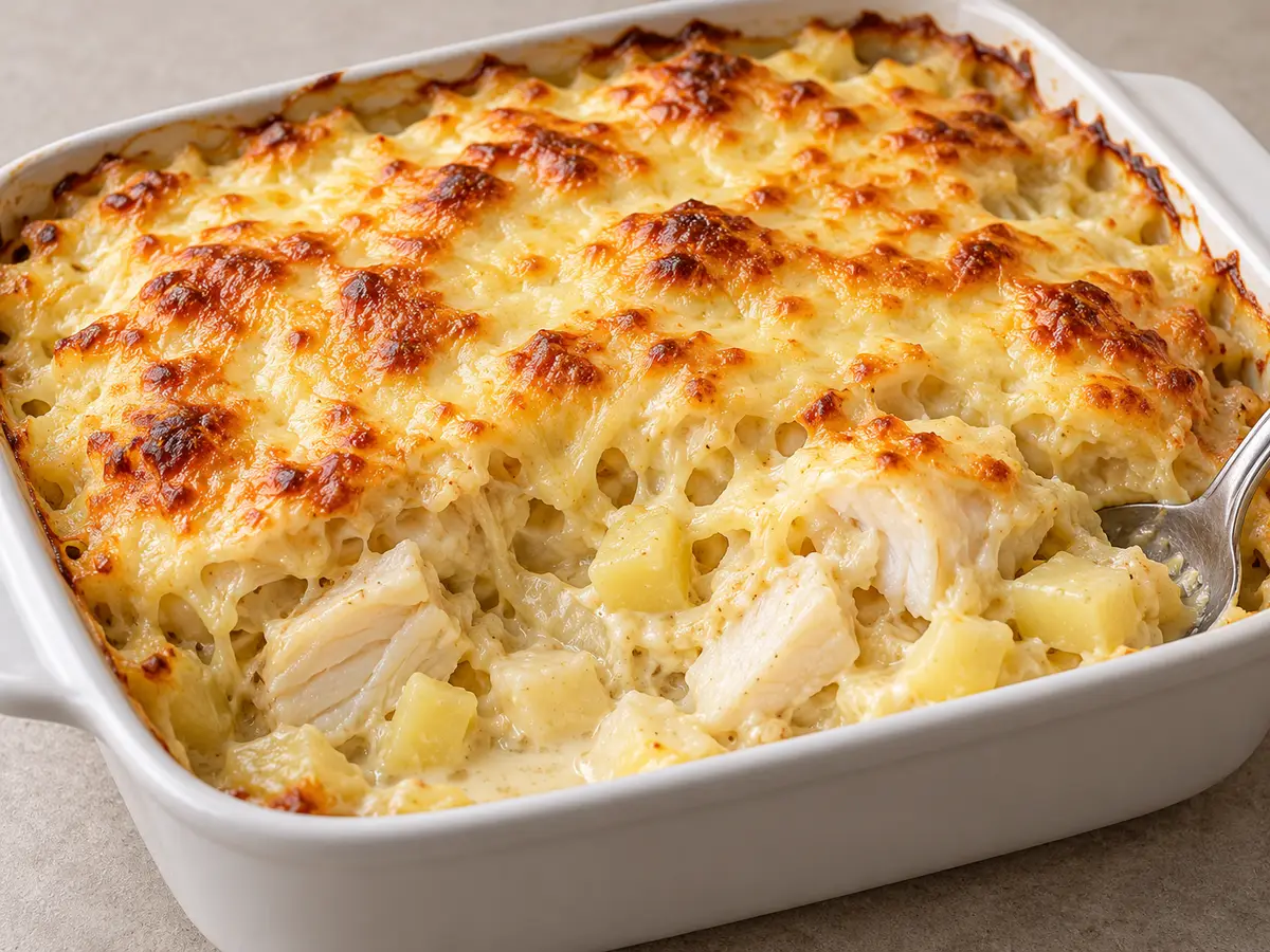 Bacalhau com natas — baccalà e patate al forno in salsa cremosa