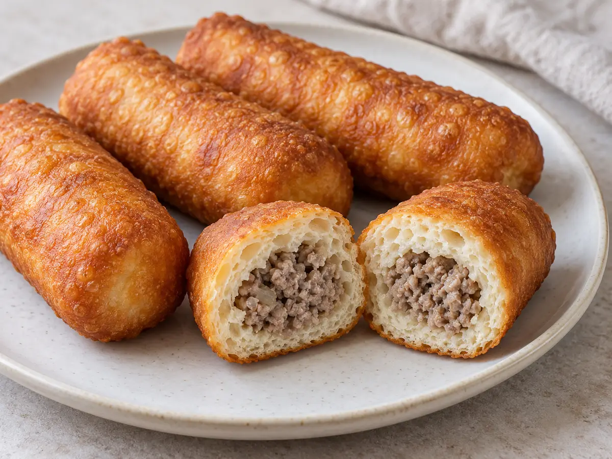 Paszteciki di Szczecin fatti in casa con carne