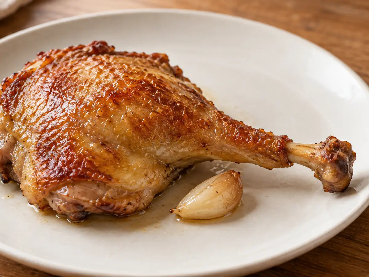 Confit de canard — cosce d’anatra con pelle croccante