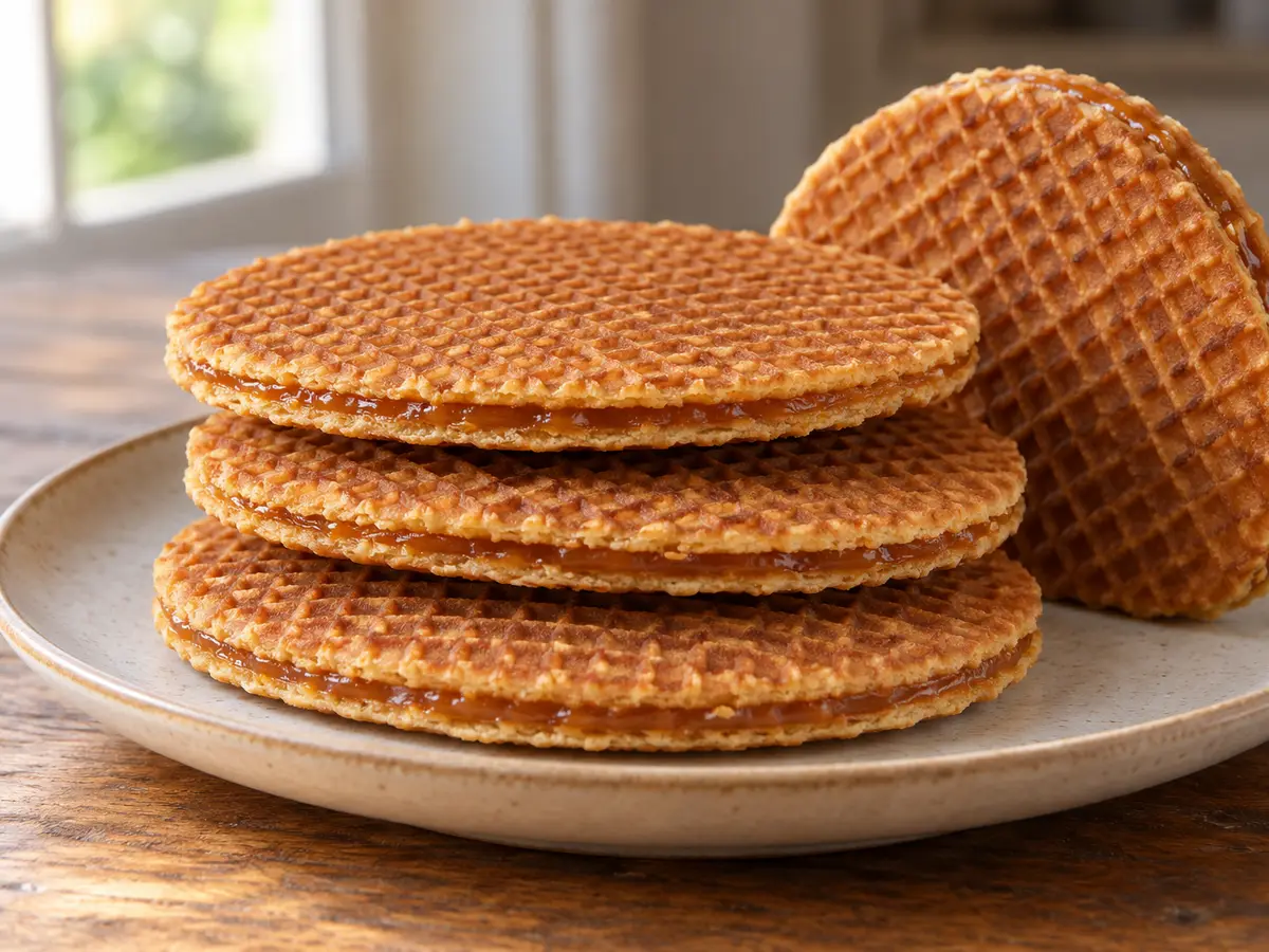 Stroopwafels — Hollandse wafels met een boterige stroopvulling