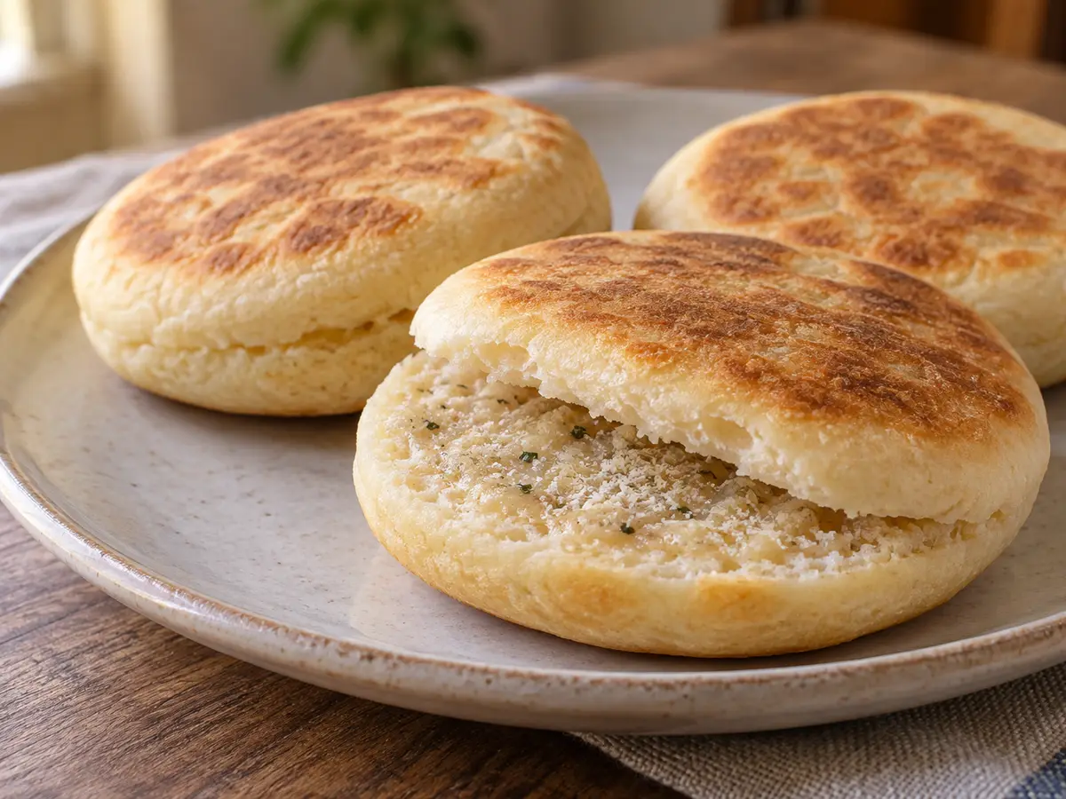 Tigelle — panini italiani in padella con crema di lardo, aglio e rosmarino