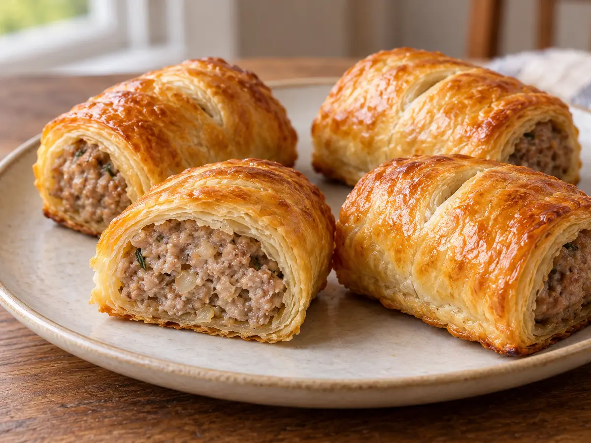 Sausage rolls — sfoglia al burro con maiale succoso e salvia