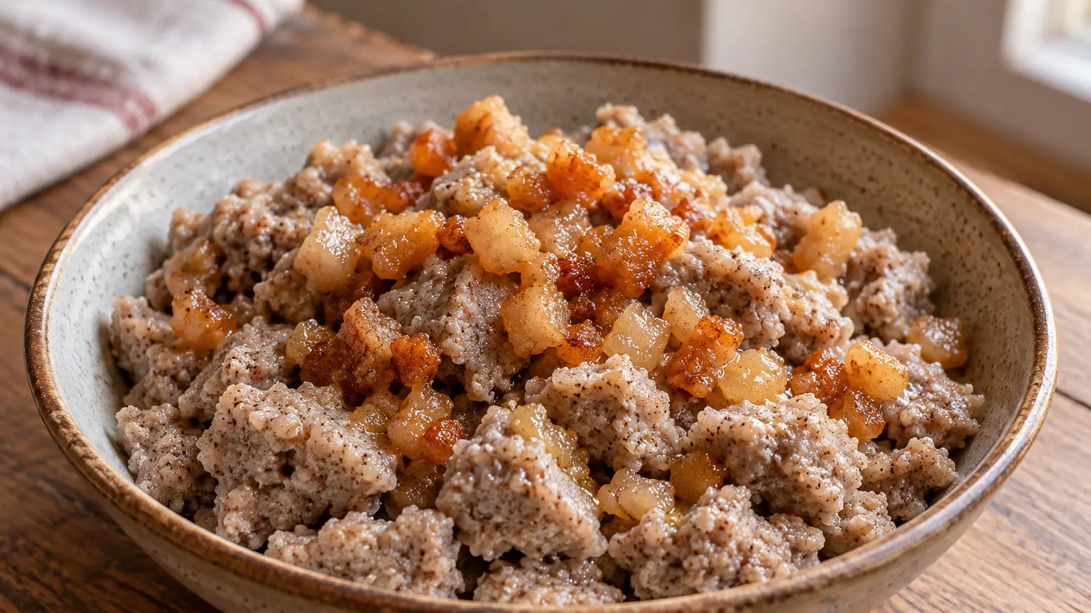 Ajdovi žganci sloveni in pezzi irregolari di grano saraceno con ciccioli di maiale e strutto