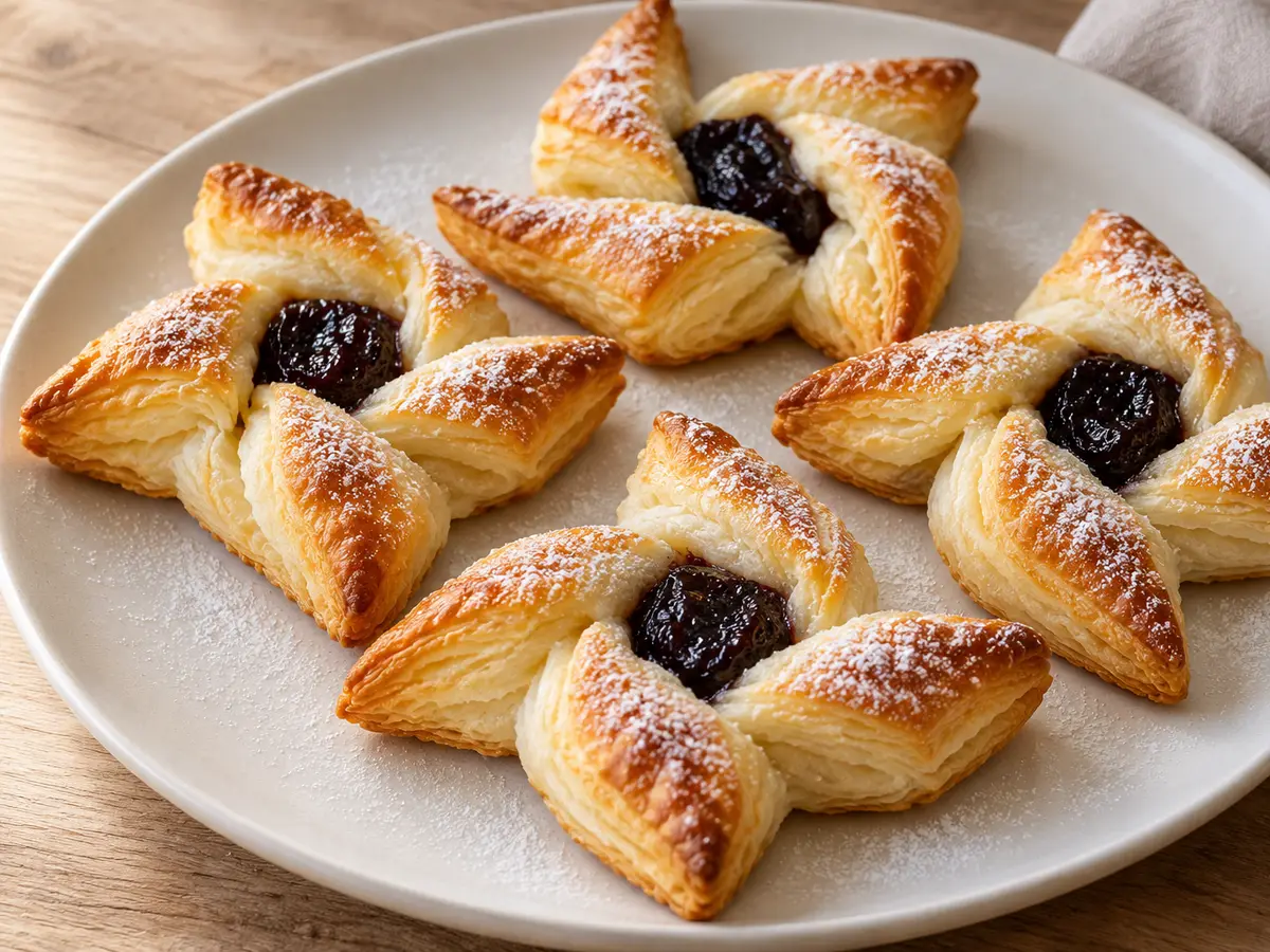 Joulutortut — stelle finlandesi di pasta sfoglia alle prugne
