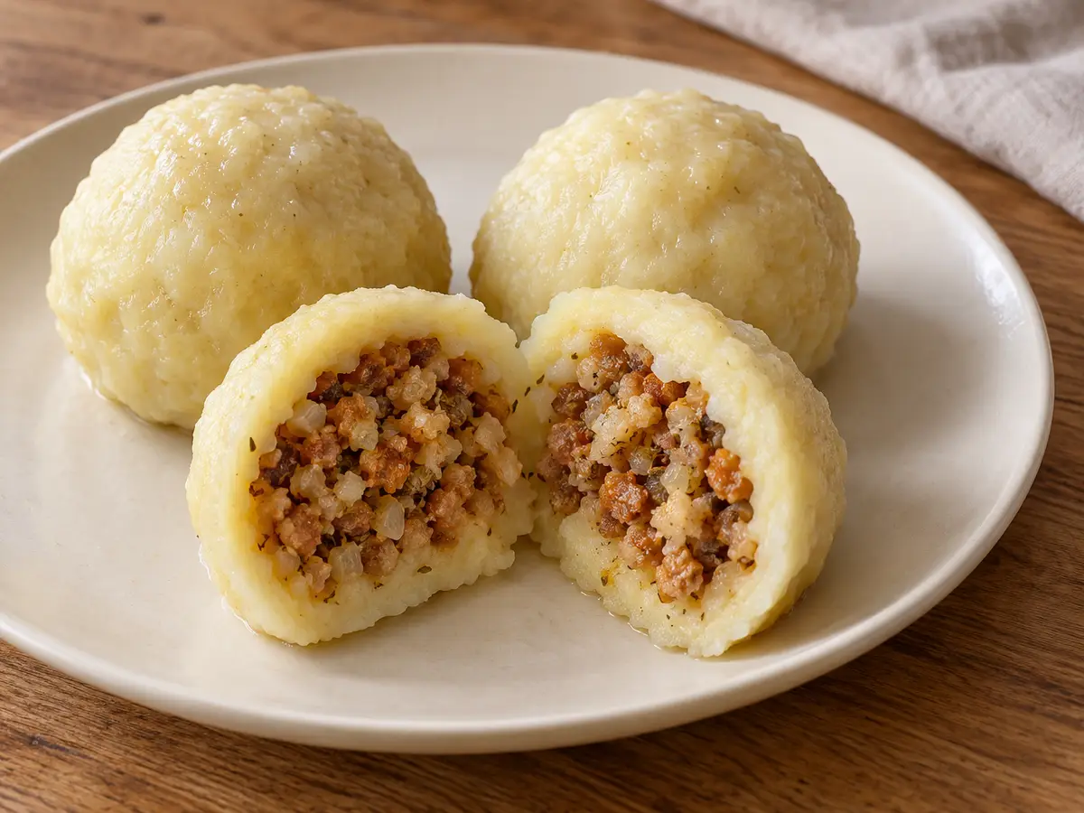 Grammelknödel — gnocchi austriaci ripieni di ciccioli