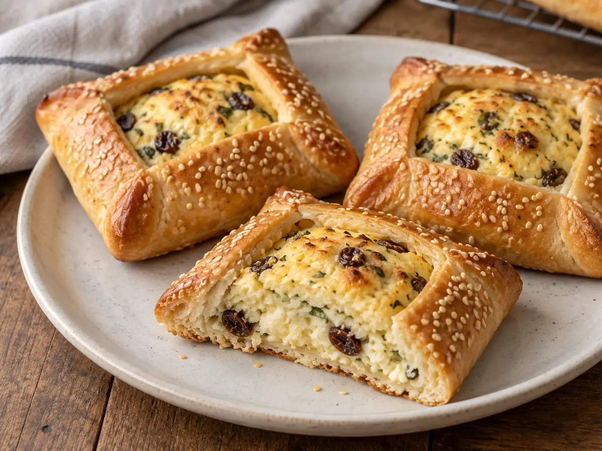 Flaounes — fagottini ciprioti con formaggio, menta e uvetta
