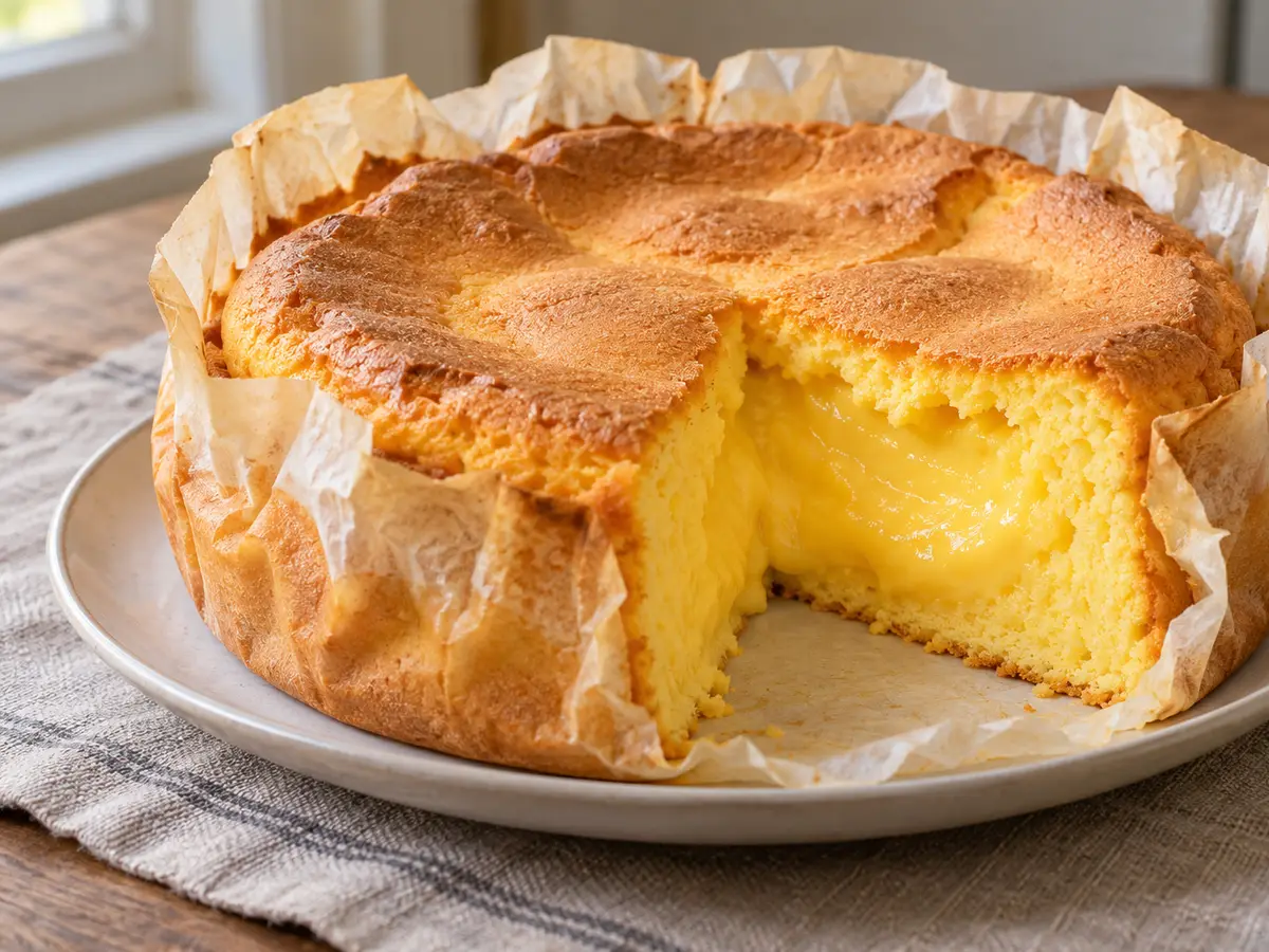 Pão de ló uit Ovar — biscuitgebak met een romige kern