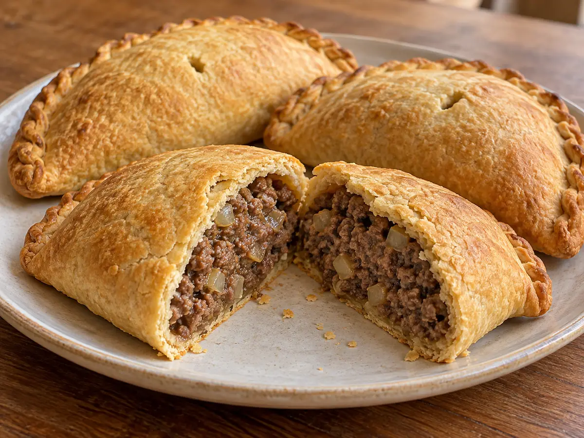 Forfar bridies — empanadas de vacuno y cebolla