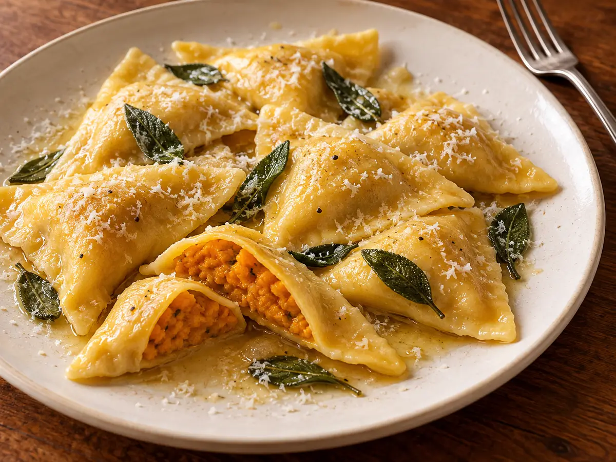 Tortelli di zucca – pasta ripiena con amaretti e mostarda