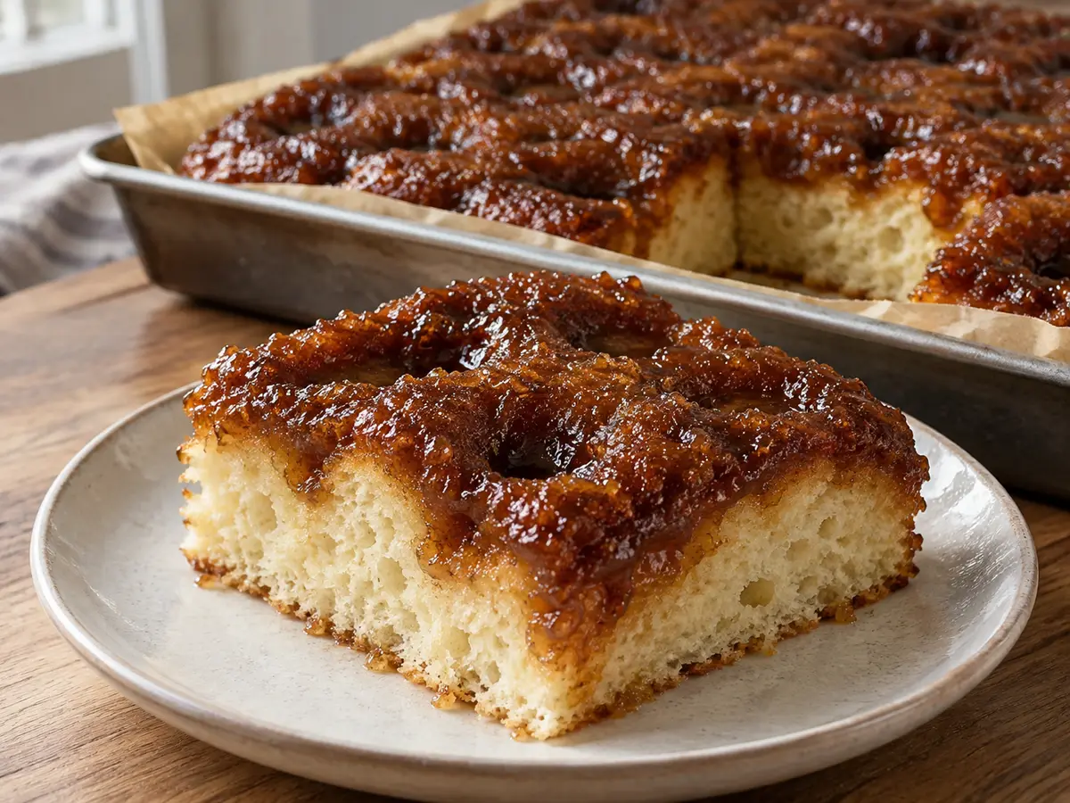 Brunsviger — Danish Yeast Cake with a Butter and Sugar Topping