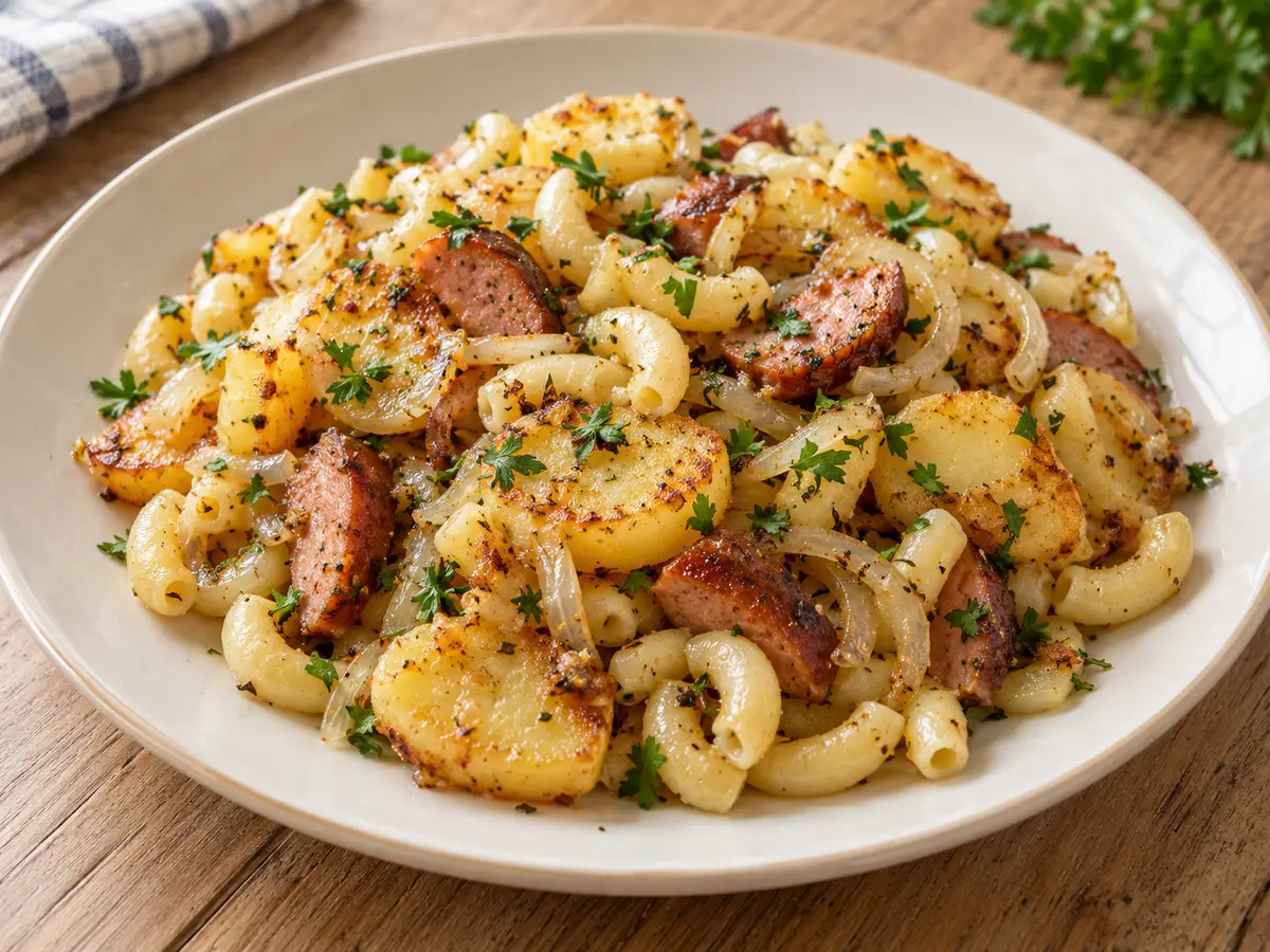 Grenadiermarsch – pommes de terre, pâtes et saucisse