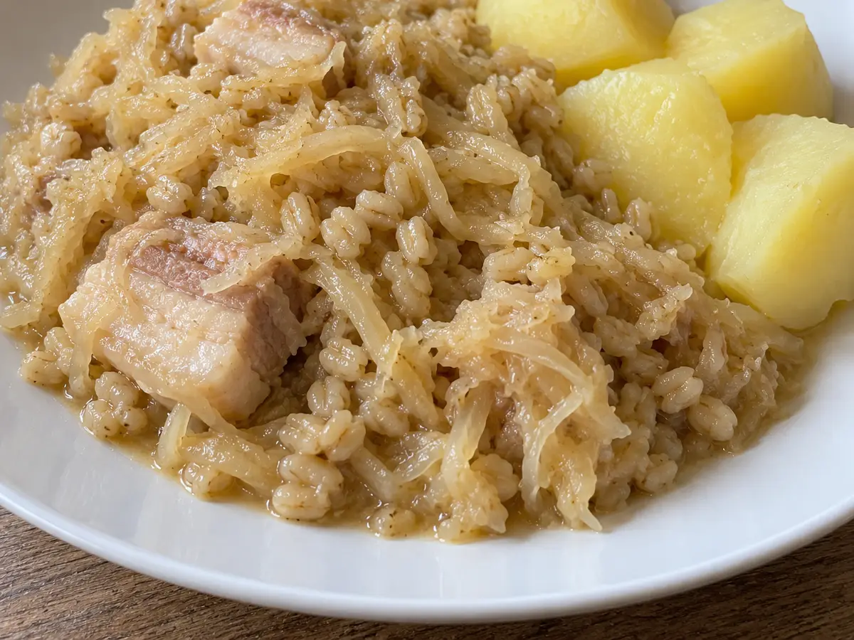 Mulgikapsad – crauti con maiale e orzo perlato
