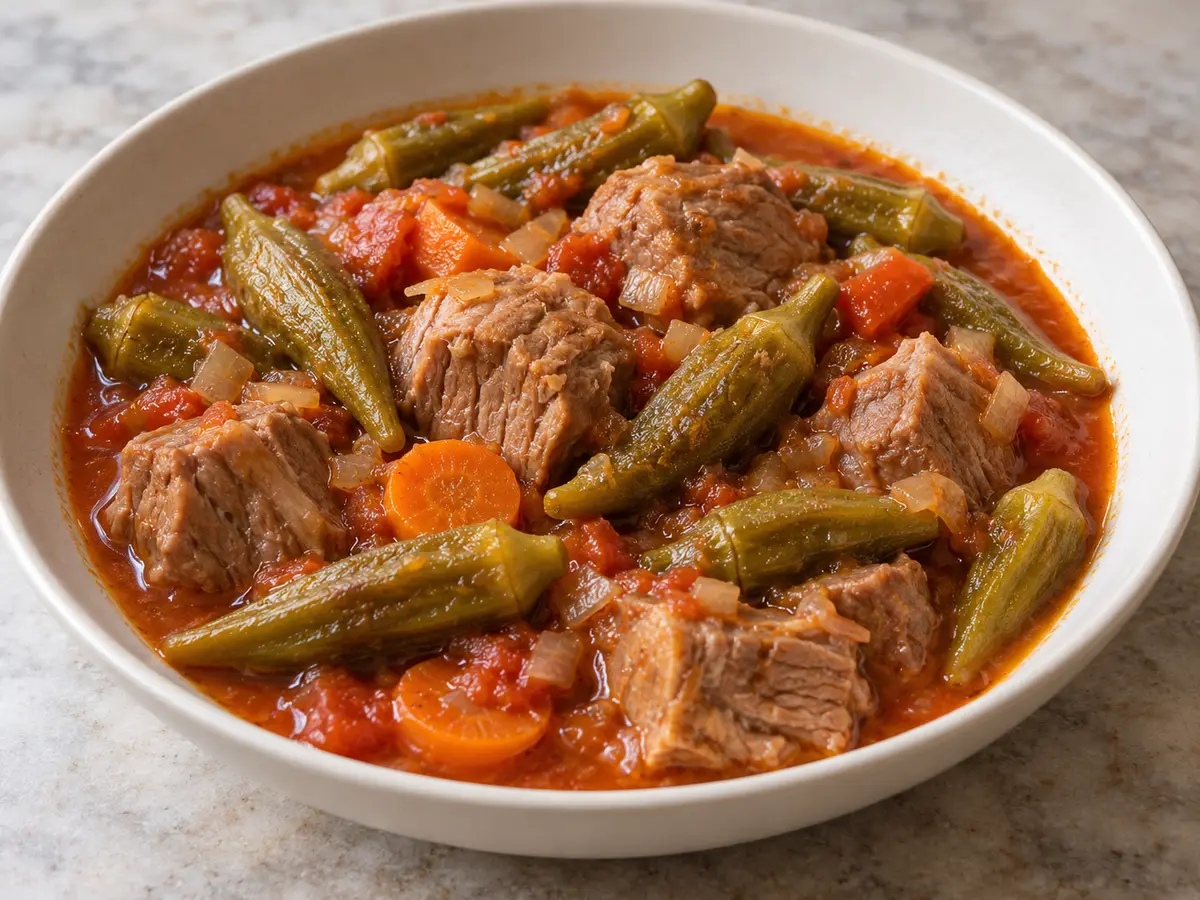 Bamija – spezzatino di vitello e gombo