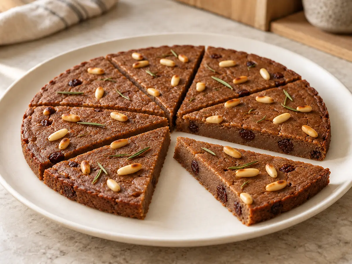 Castagnaccio – torta toscana di farina di castagne
