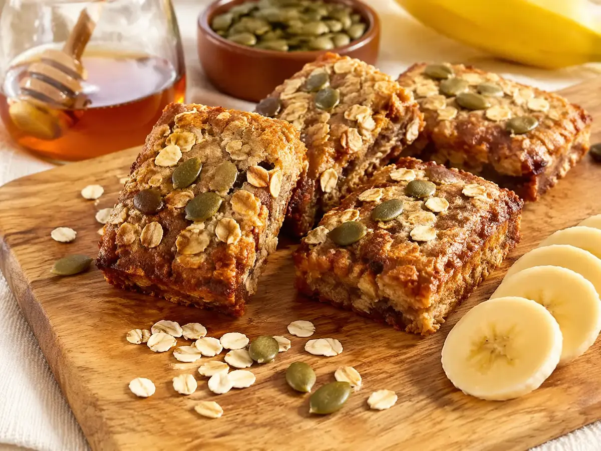 Banana Oat Bars