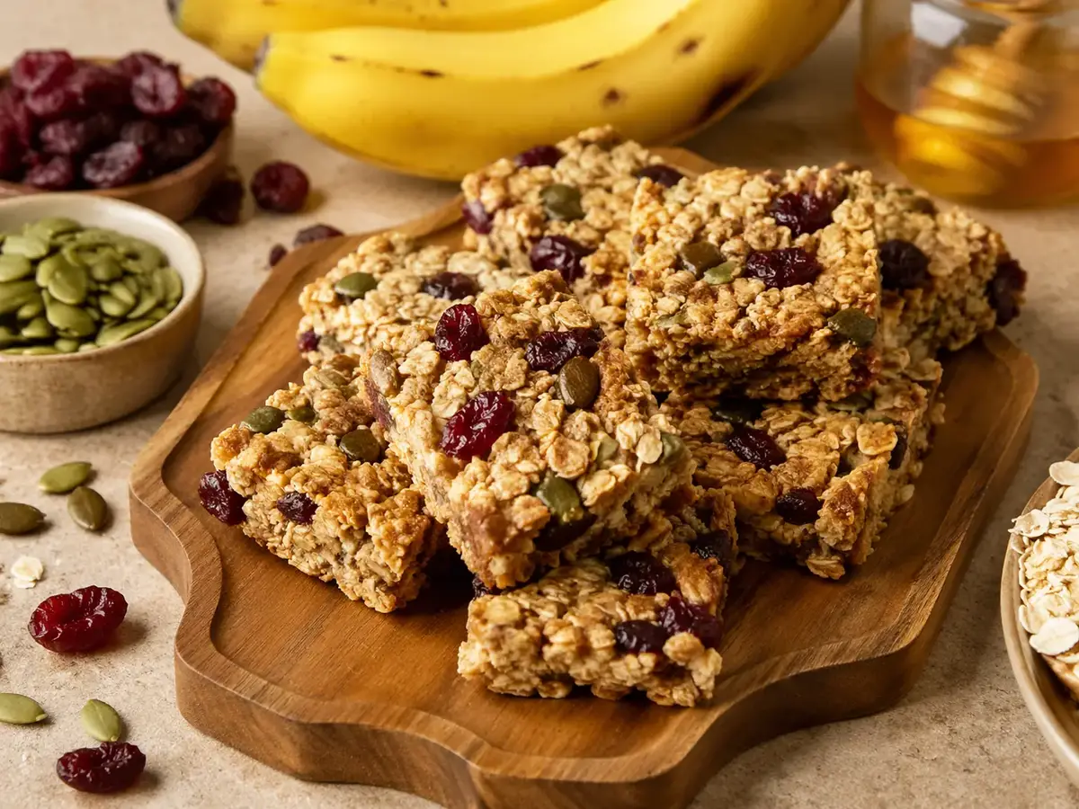 Cranberry and Pumpkin Seed Bars