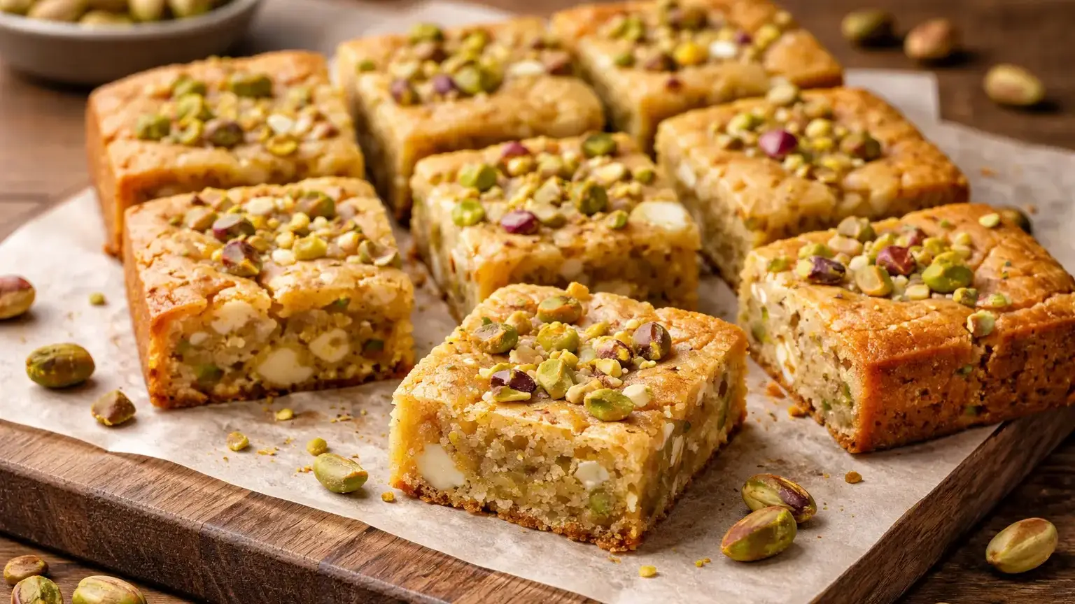 Blondie z pistacjami