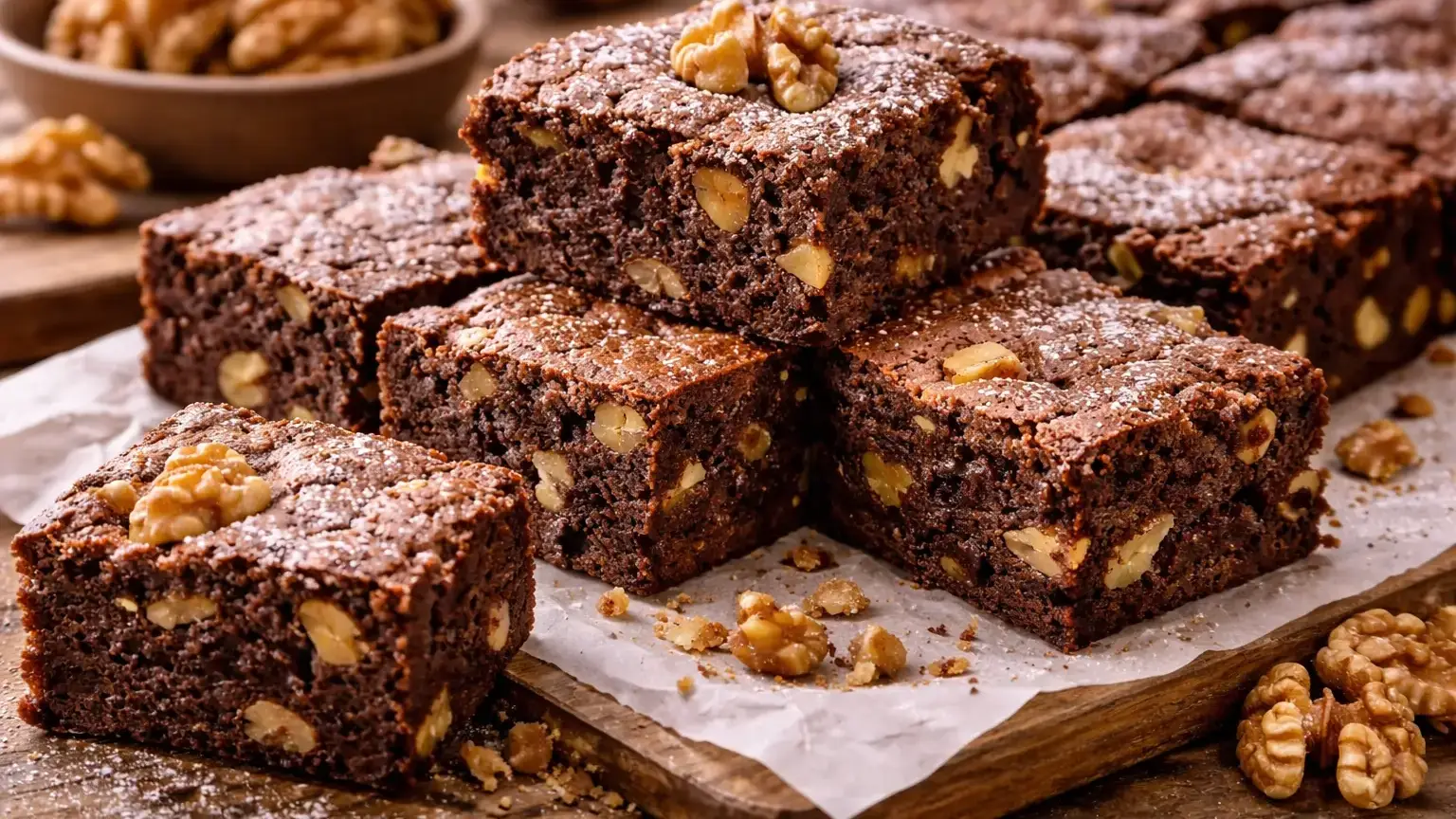 Brownie z orzechami włoskimi
