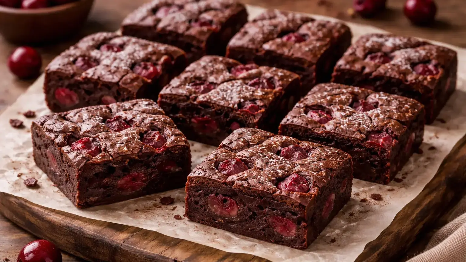 Brownie z wiśniami